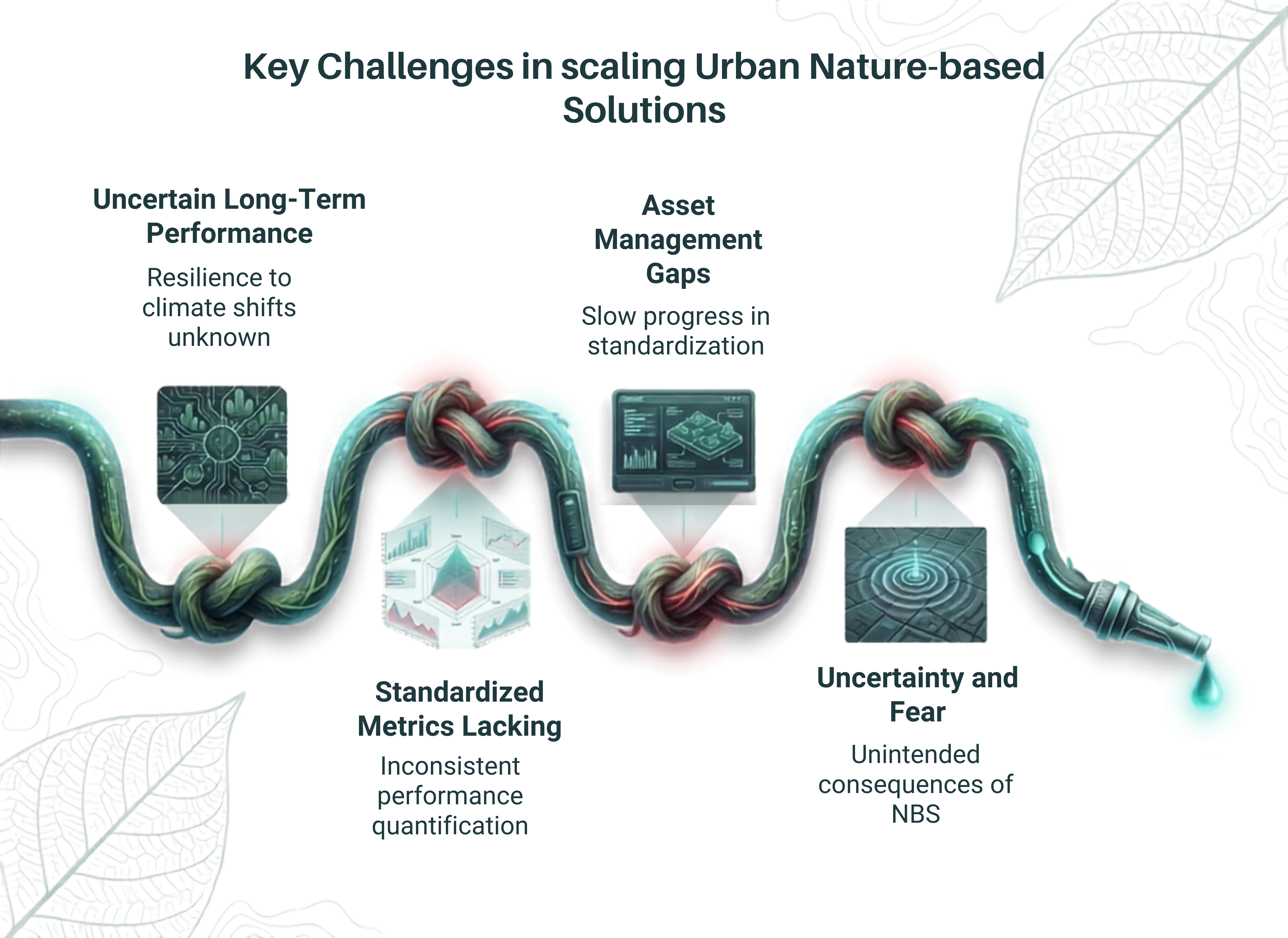 Key challenges in scaling urban NbS